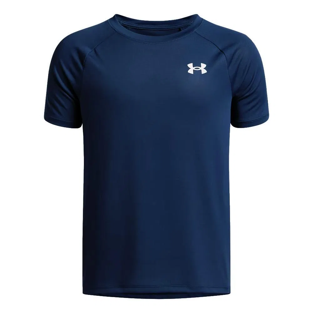 Детская футболка с коротким рукавом Under Armour Tech 2.0 SS Sportshirt, цвет Navyblau Weiss