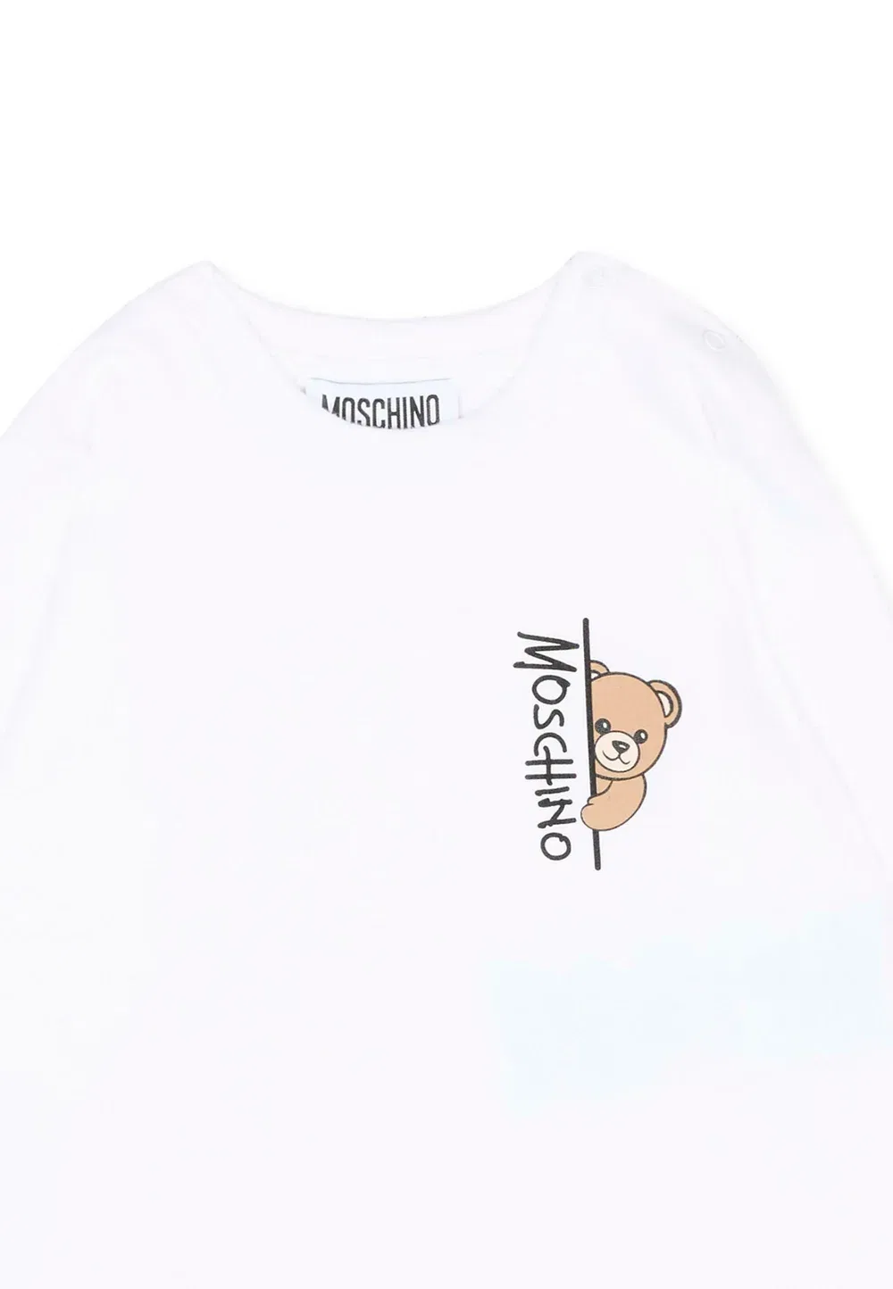 Футболка унисекс с длинными рукавами Moschino, White — фото 3