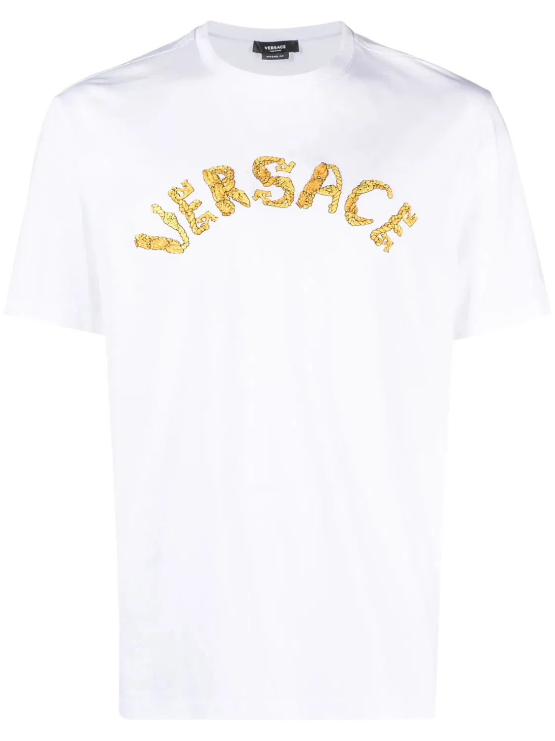 Versace Футболка Seashell Baroque белая