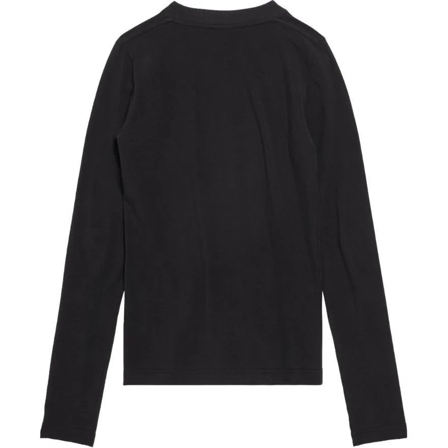 Мужская футболка с длинным рукавом с принтом Balenciaga, Black — фото 3