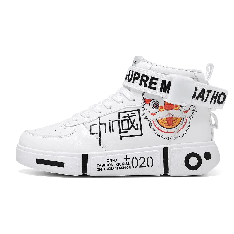 Детские кроссовки для скейтбординга VENICEW, White Black