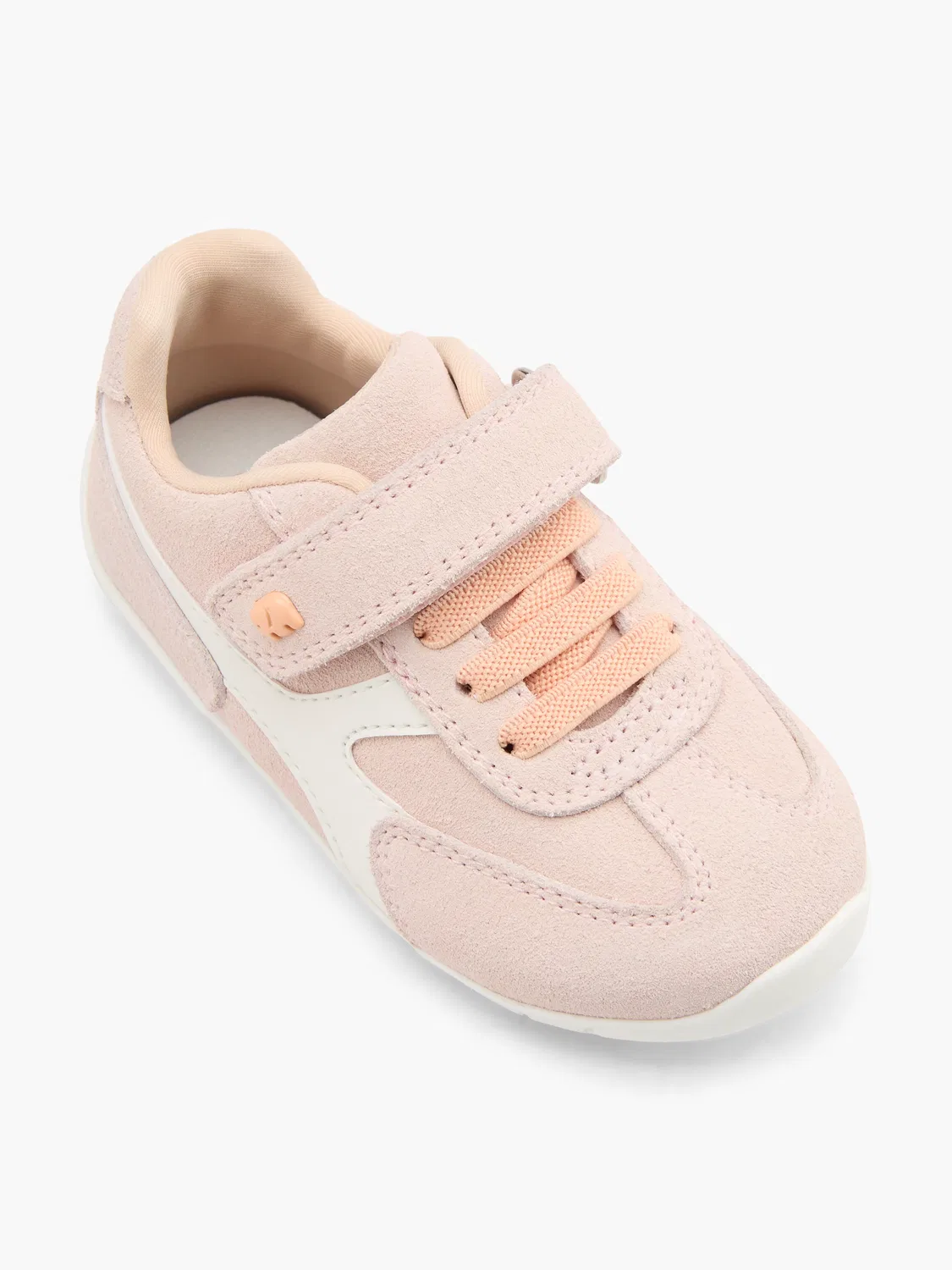 Детские кеды на шнуровке и липучке elefanten, цвет Powder Pink — фото 2