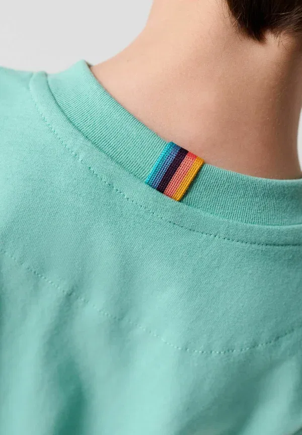 Комплект из футболки с принтом и брюк Animals Paul Smith Junior Green, зеленый — фото 2