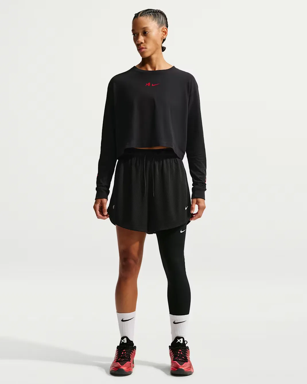Баскетбольная футболка с длинными рукавами A'ja Wilson A'ja Nike, Black — фото 4