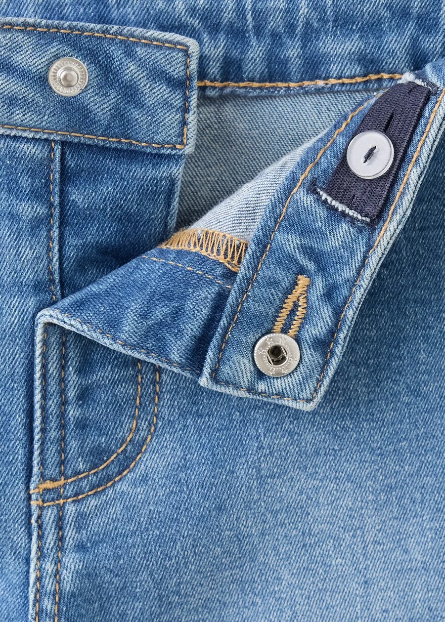 Детские джинсы MANGO KIDS Regular Jeans 'SEAMLESS' синего цвета — фото 3