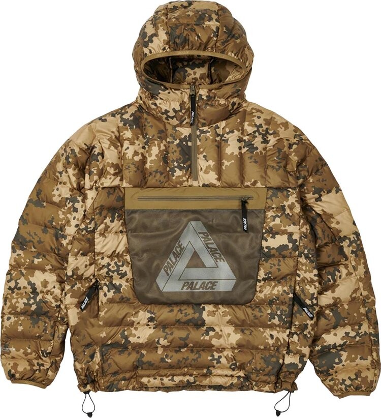 

Куртка Palace Pertex Q-Lite Down Jacket 'Brown Moss Camo', разноцветный