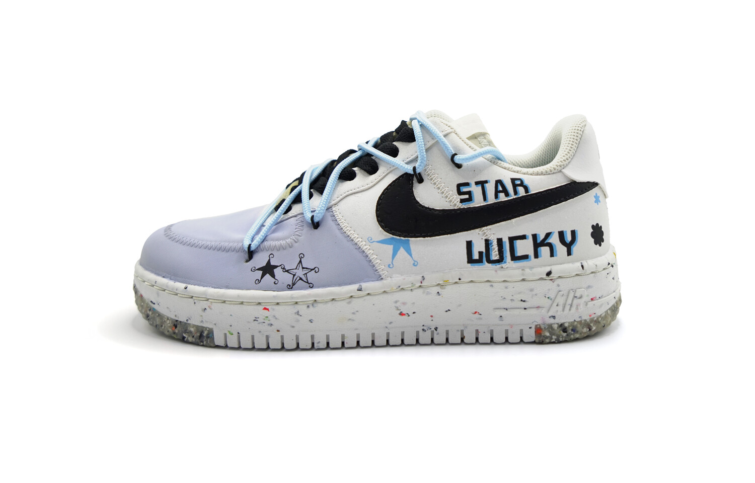 

Кроссовки Nike Air Force 1 Skateboarding Shoes Men Low-top Cyan, белый