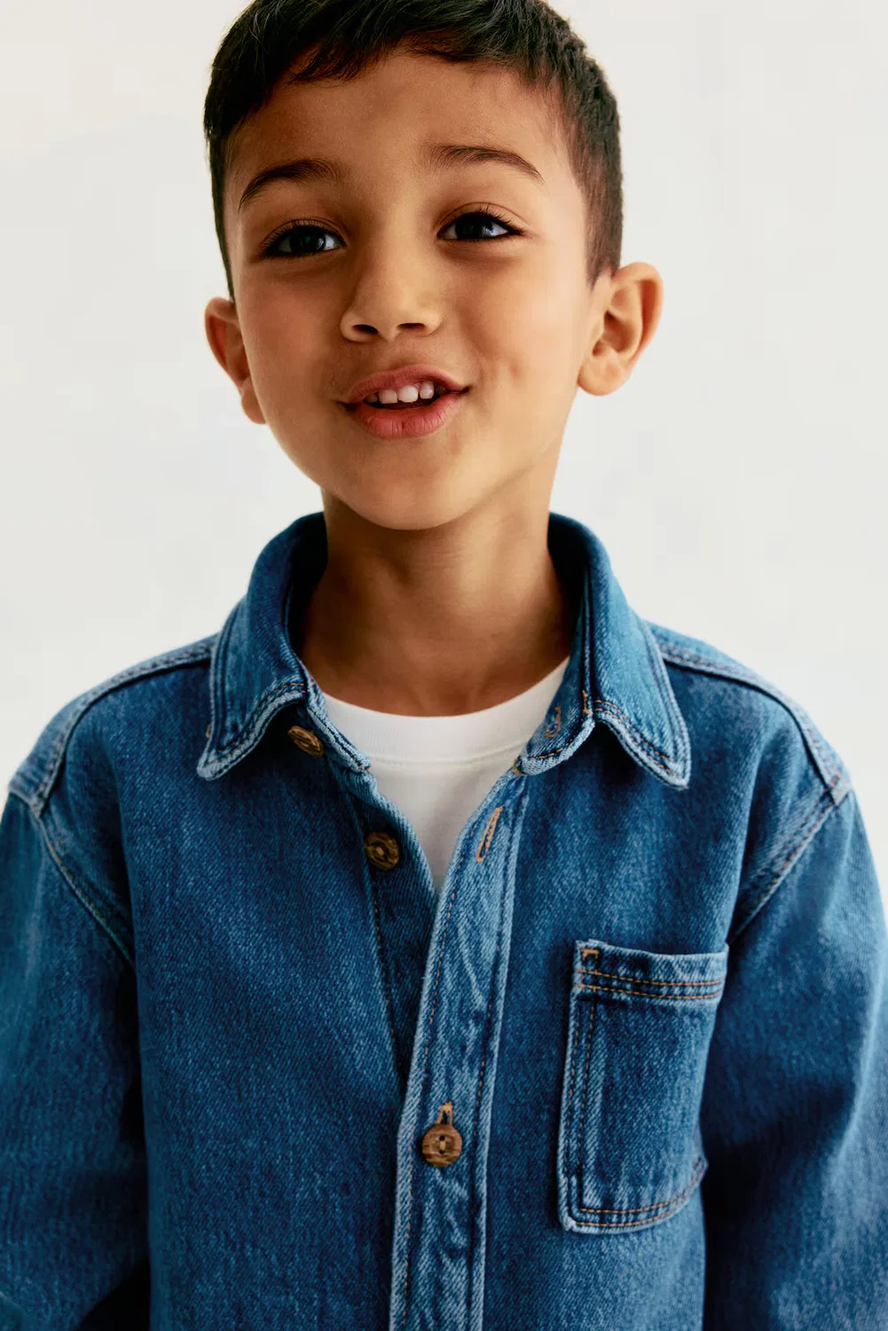 Джинсовая рубашка H&M, Denimblau — фото 2