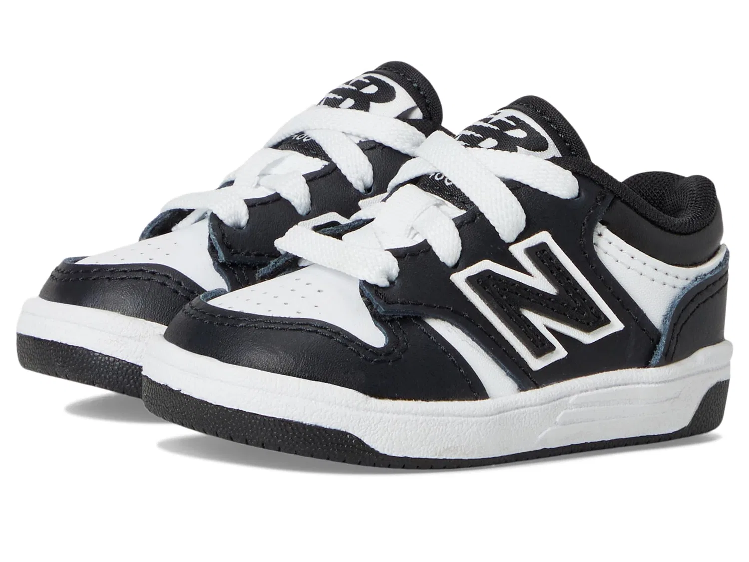 Детские кроссовки для девочек баскетбольные New Balance 480 Cm, Black White