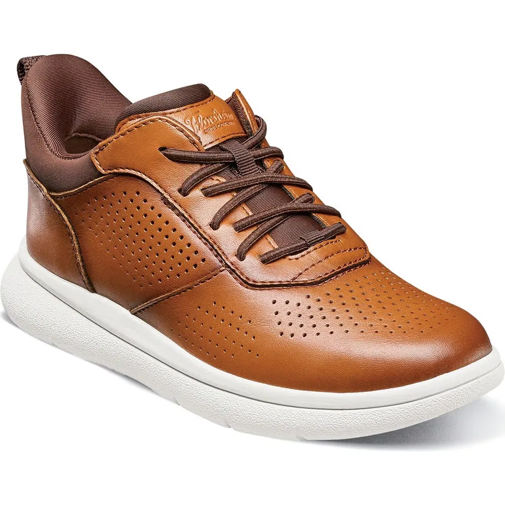 Детские кроссовки на эластичных шнурках Florsheim, Cognac