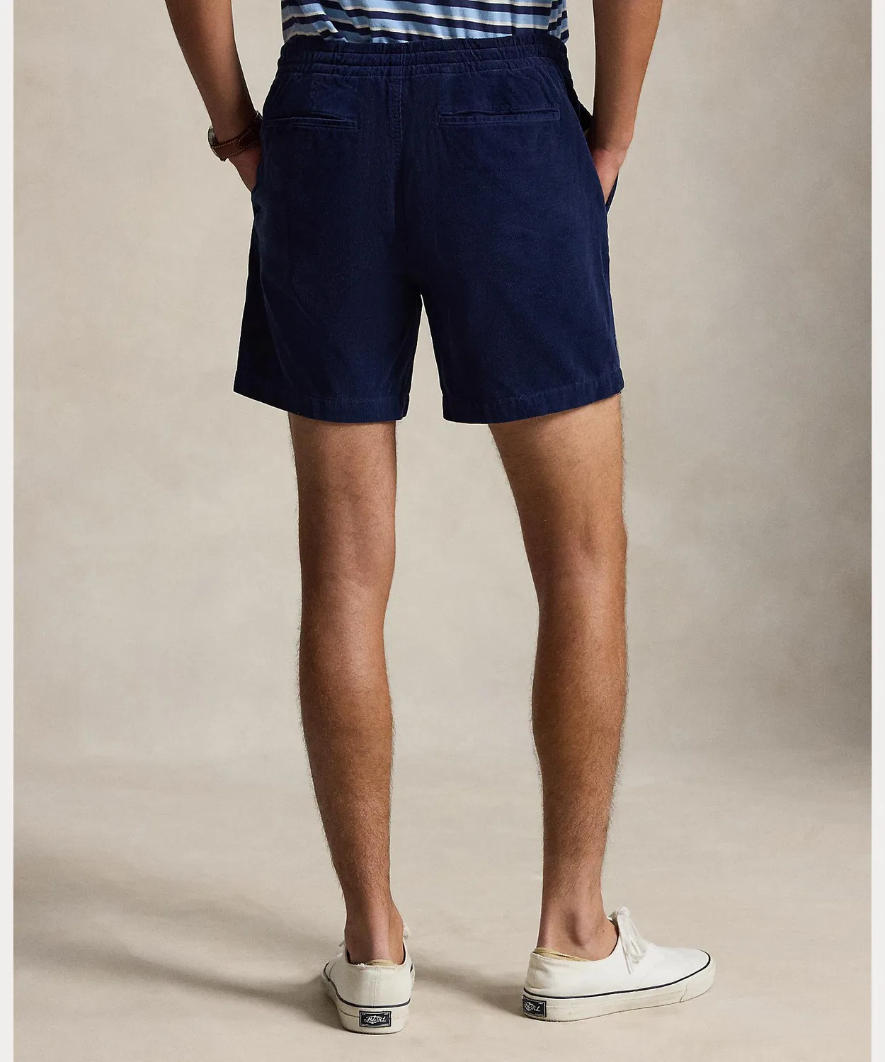 Мужские шорты из вельвета с длиной 15 см Polo Preppster POLO RALPH LAUREN, Navy — фото 4
