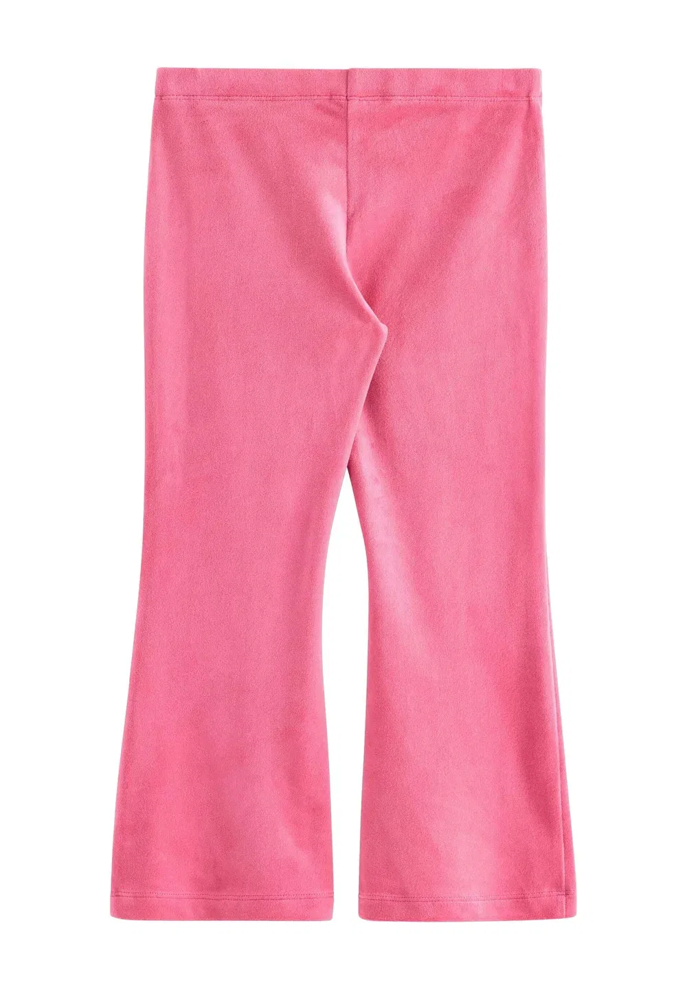Однотонные расклешенные леггинсы из велюра - брюки Lindex, Pink — фото 2
