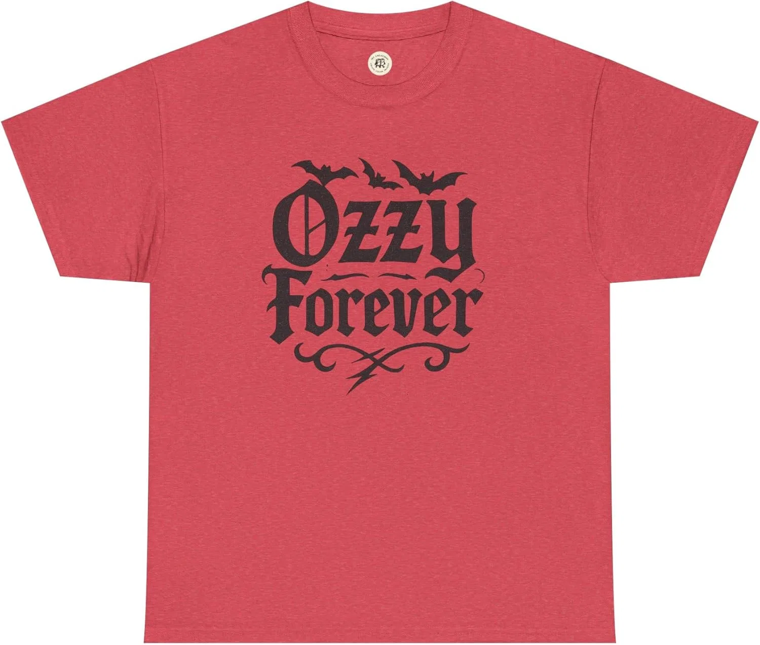 Футболка с принтом летучей мыши Ozzy Forever Sabbath, Heather Red