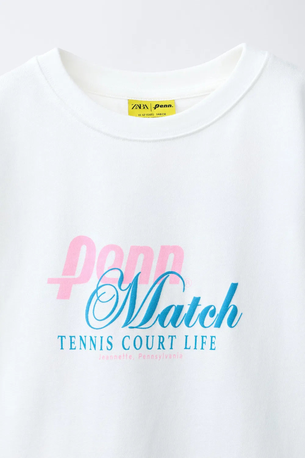 Футболка с принтом PENN ZARA, White — фото 3