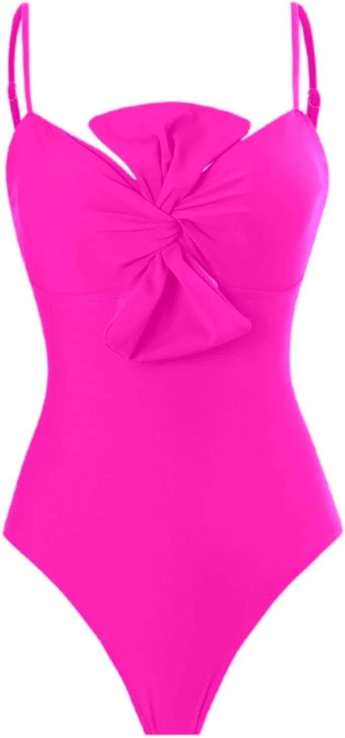 Женский слитный купальник с эффектом утяжки Demi, Pink