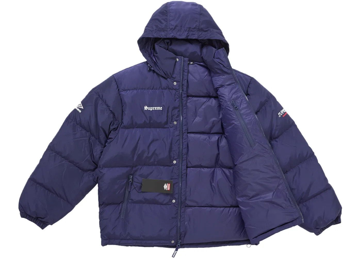 Мужская пуховая куртка-пуховик с принтом Jacket Supreme, Navy — фото 2