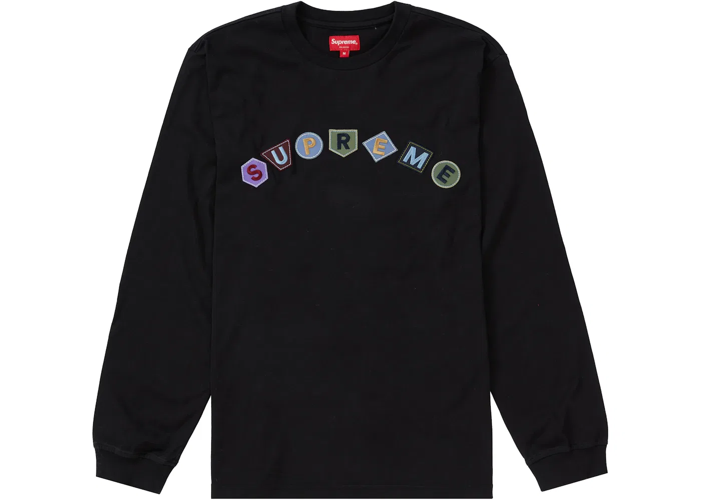 Мужская футболка с длинным рукавом Supreme Geo Arc L/S Top, Black