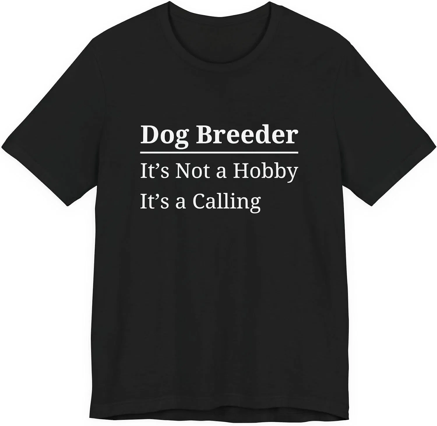 Мужская футболка с принтом Dog Breeder Bella+canvas, Black