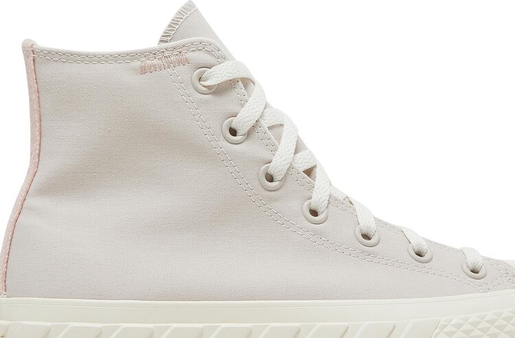 Кроссовки Converse Wmns Chuck Taylor All Star Lift 2X Platform High Desert Sand, кремовый — фото 2