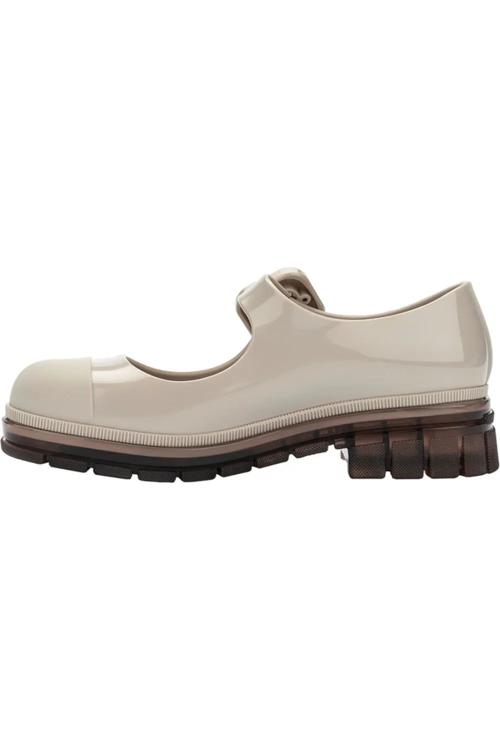 Детские туфли-лодочки с регулируемым ремешком June Mini Melissa, бежевый — фото 3