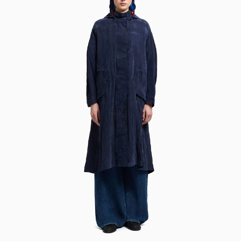 Женское тренчкот EMPORIO ARMANI, Navy Blue — фото 4
