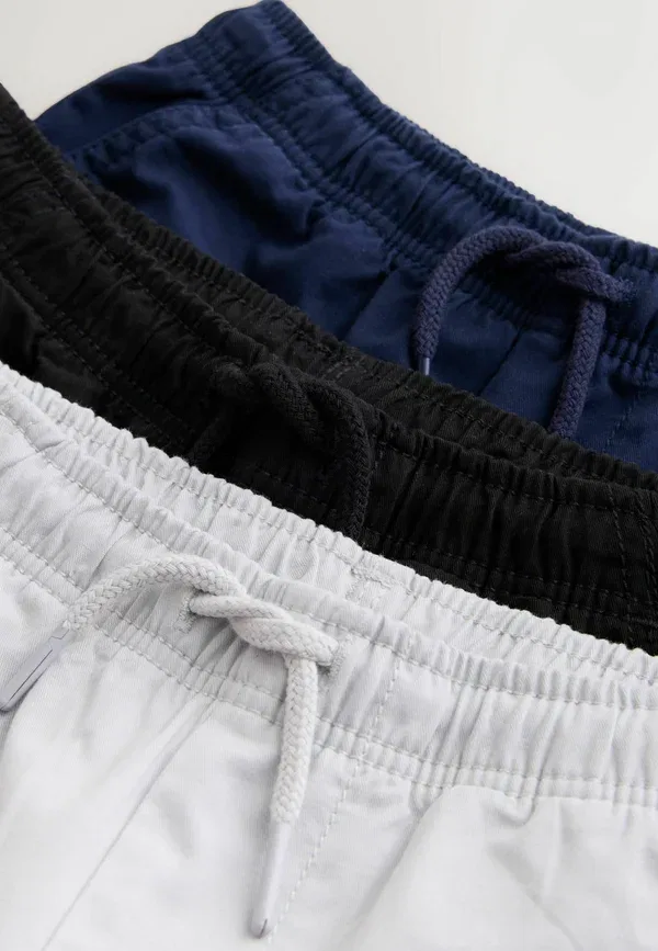 Шорты хлопковые Regular fit shorts 3 pack Next, navy, grey, черный/темно-синий/серый — фото 2