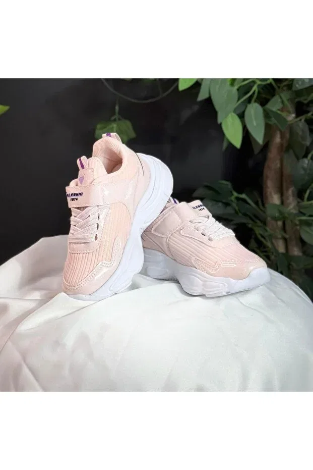 Детские спортивные туфли для мальчиков с липучкой Mey, Beige — фото 3