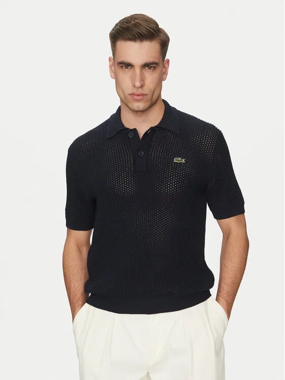 Свитер regular fit Lacoste, темно-синий