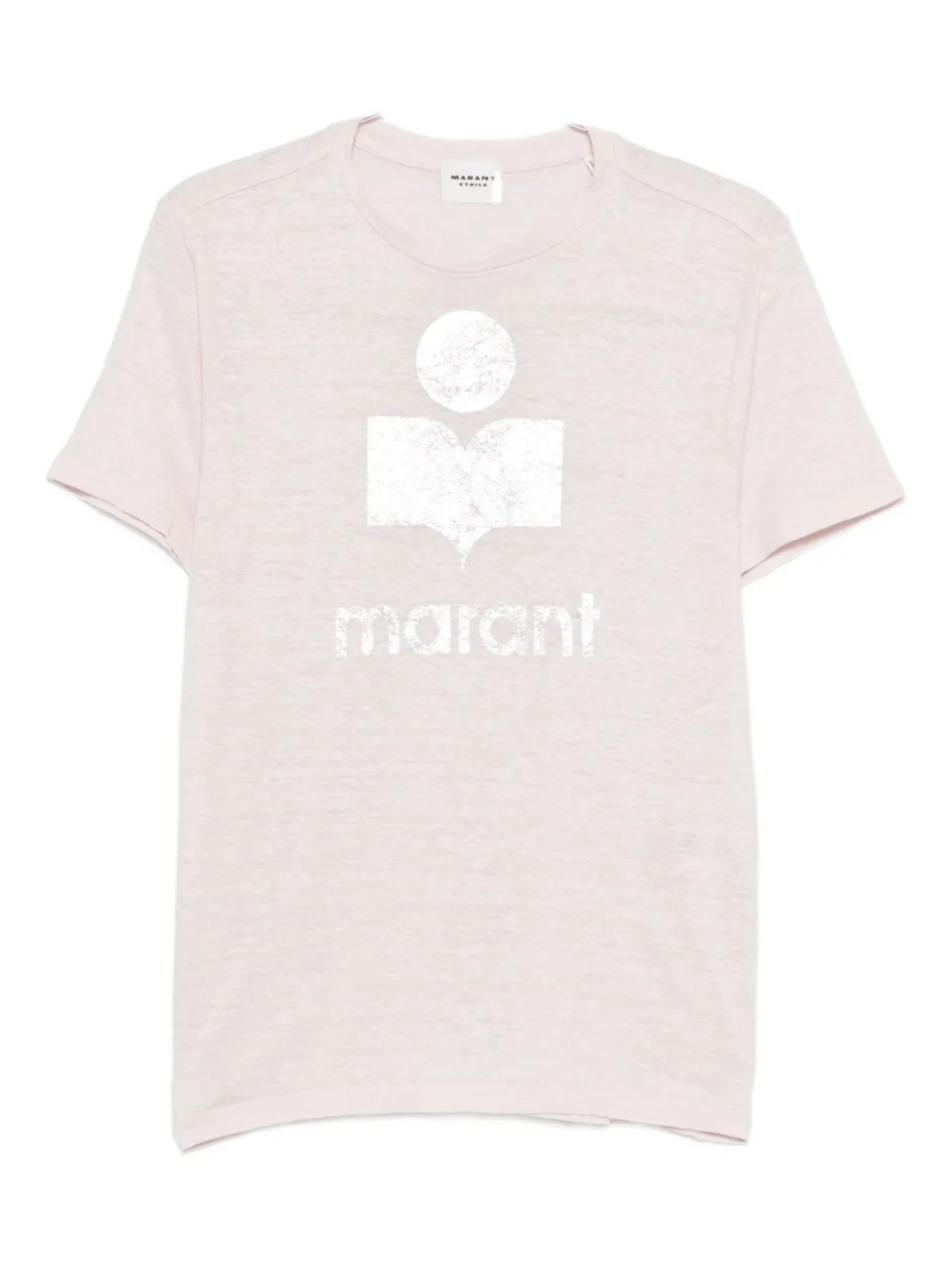

Льняная футболка MARANT ÉTOILE Zewel с логотипом, розовый