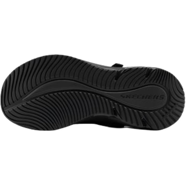 Детские кроссовки для бега SKECHERS GIRLS с низким верхом, устойчивые к истиранию, для детей от 3 до 7 лет Skechers Kids, черный — фото 3