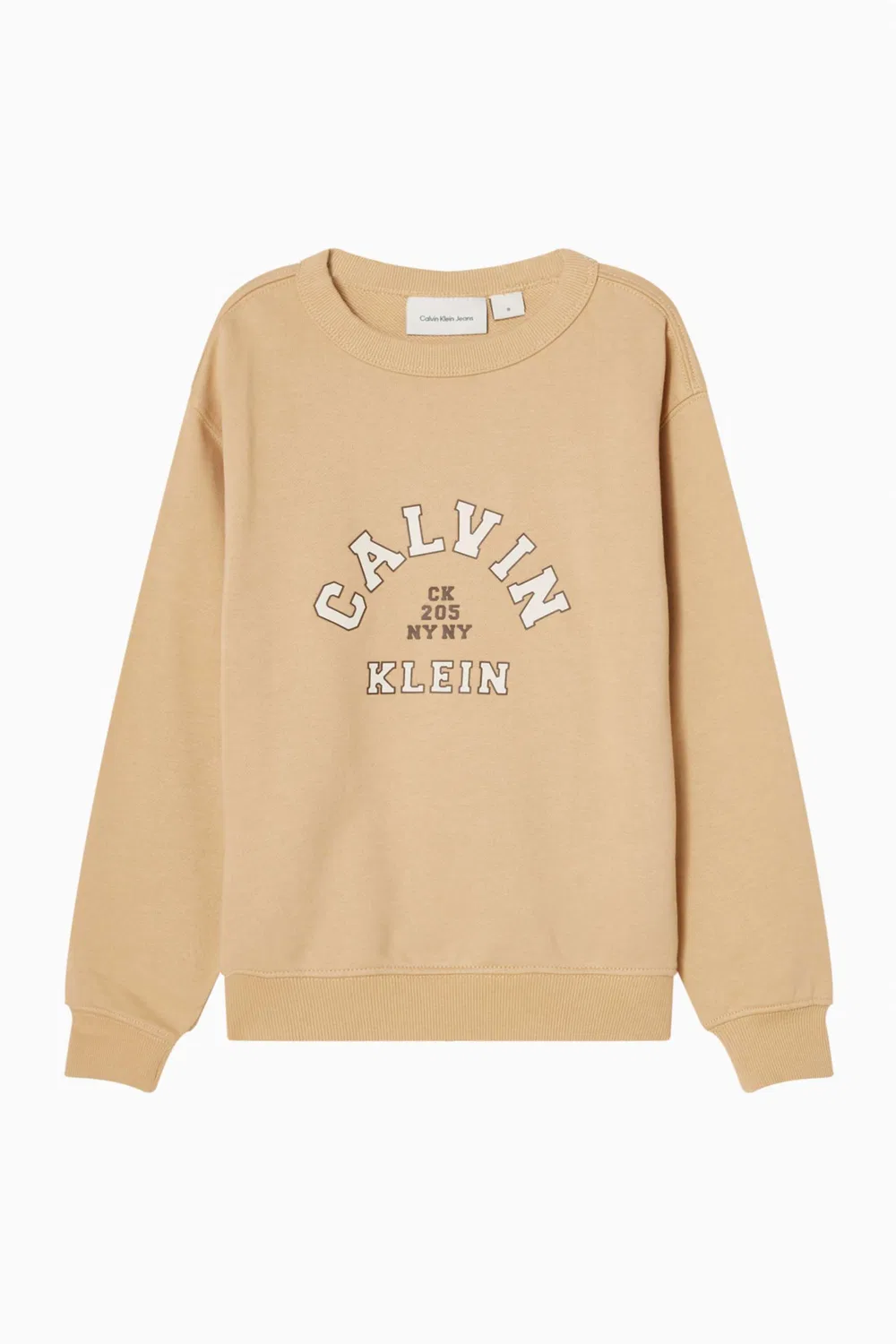 Свитшот с логотипом Varsity Logo Calvin Klein, нейтральный