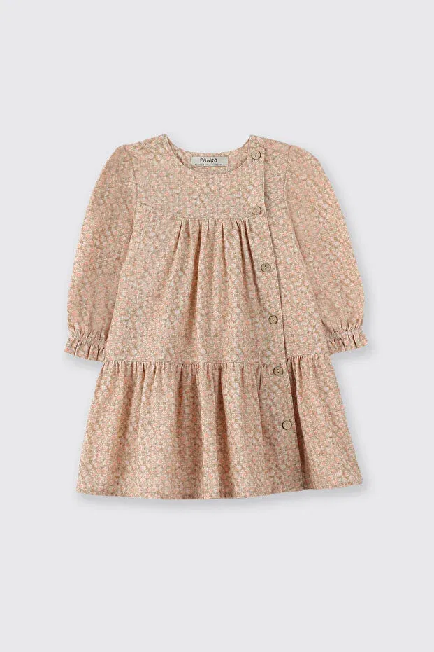 Детское платье для девочек с принтом Panço, Beige