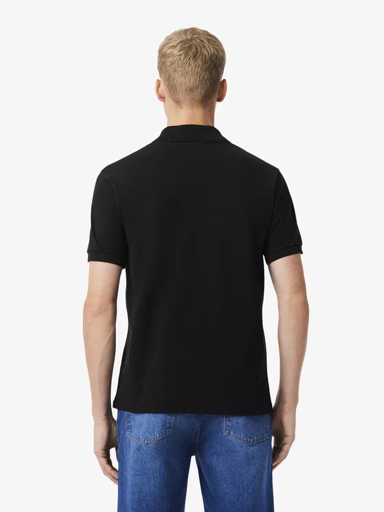 Футболка поло классического кроя L1212 LACOSTE, Black — фото 3