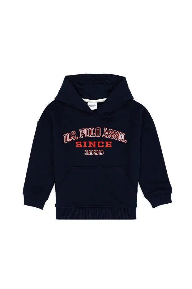 Детская толстовка для мальчиков с капюшоном U.S. Polo Assn., Navy Blue