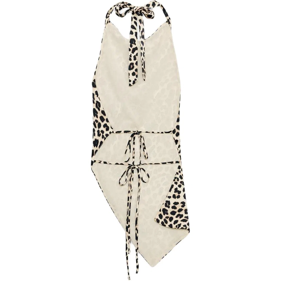 Женский топ без рукавов с леопардовым принтом ZARA, Leopard Print — фото 3