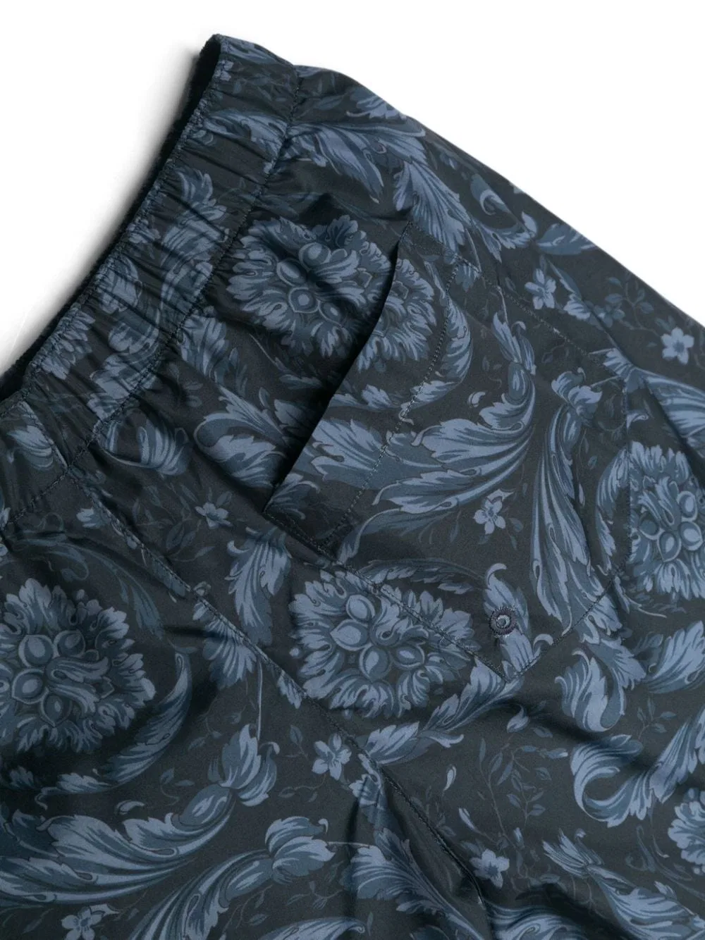 Плавки для мальчиков с принтом Barocco Young Versace, Blue — фото 2