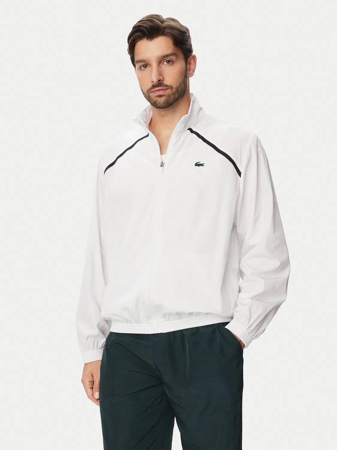 Мужской спортивный костюм стандартного кроя Lacoste, темно-зеленый — фото 3