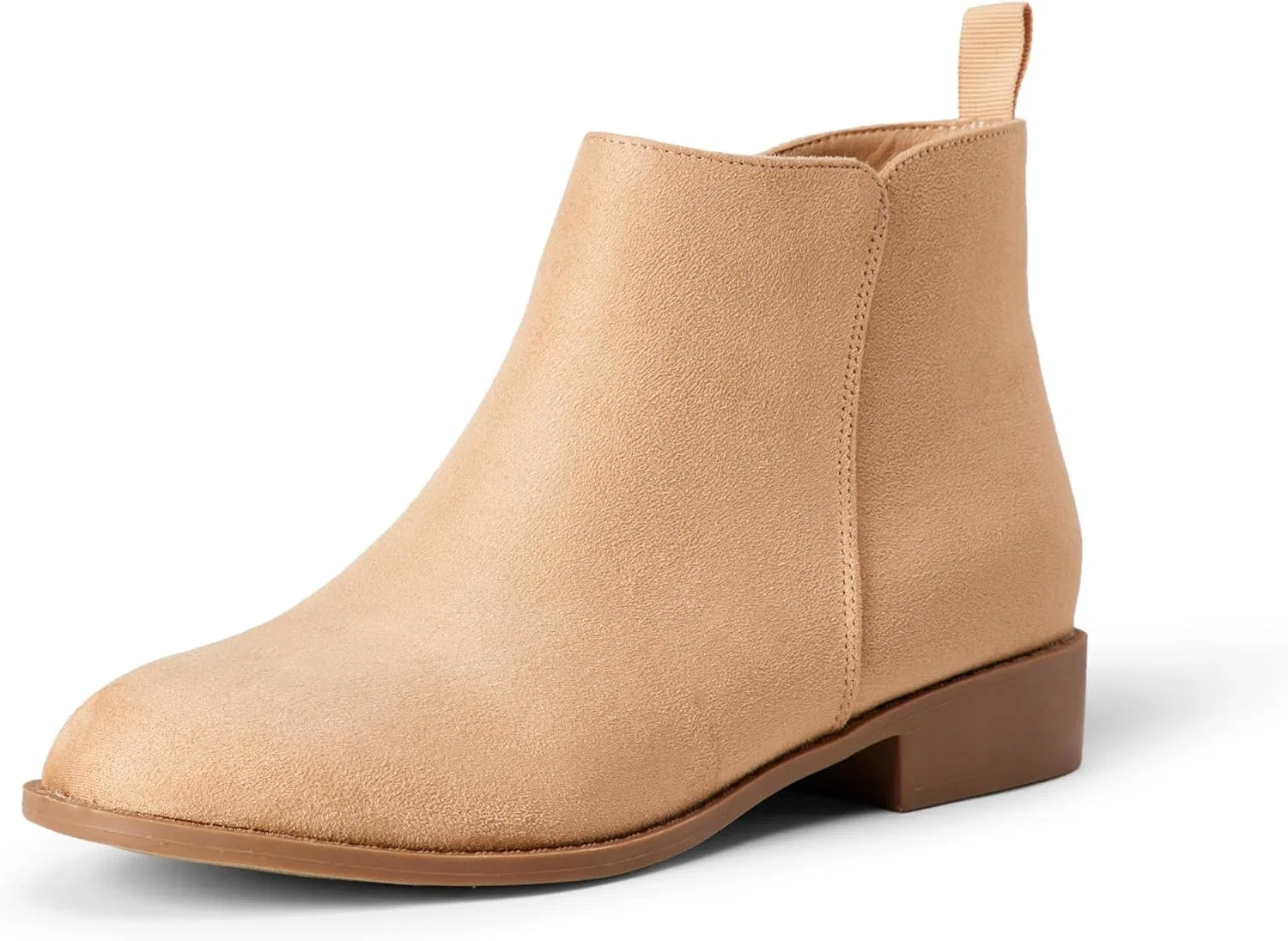 Детские ботинки для девочек на молнии Amazon Essentials, Taupe Faux Suede