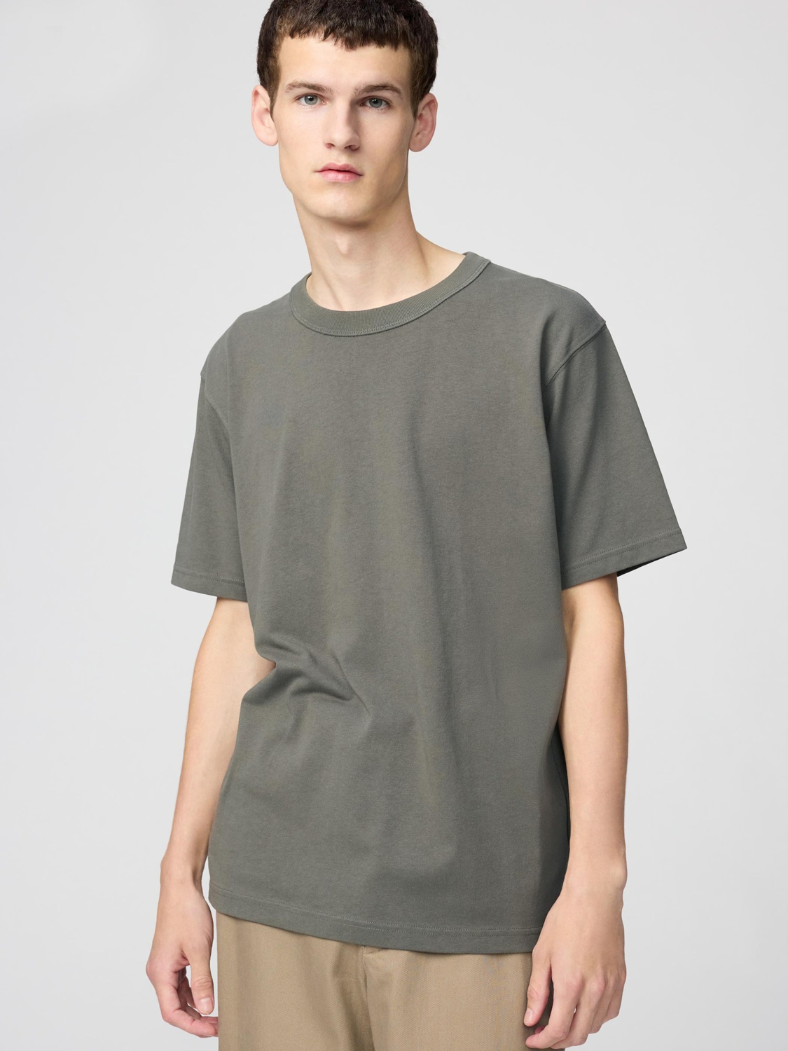 

Футболка Uniqlo Crew Neck, 56 оливковый, Зеленый, Футболка Uniqlo Crew Neck, 56 оливковый