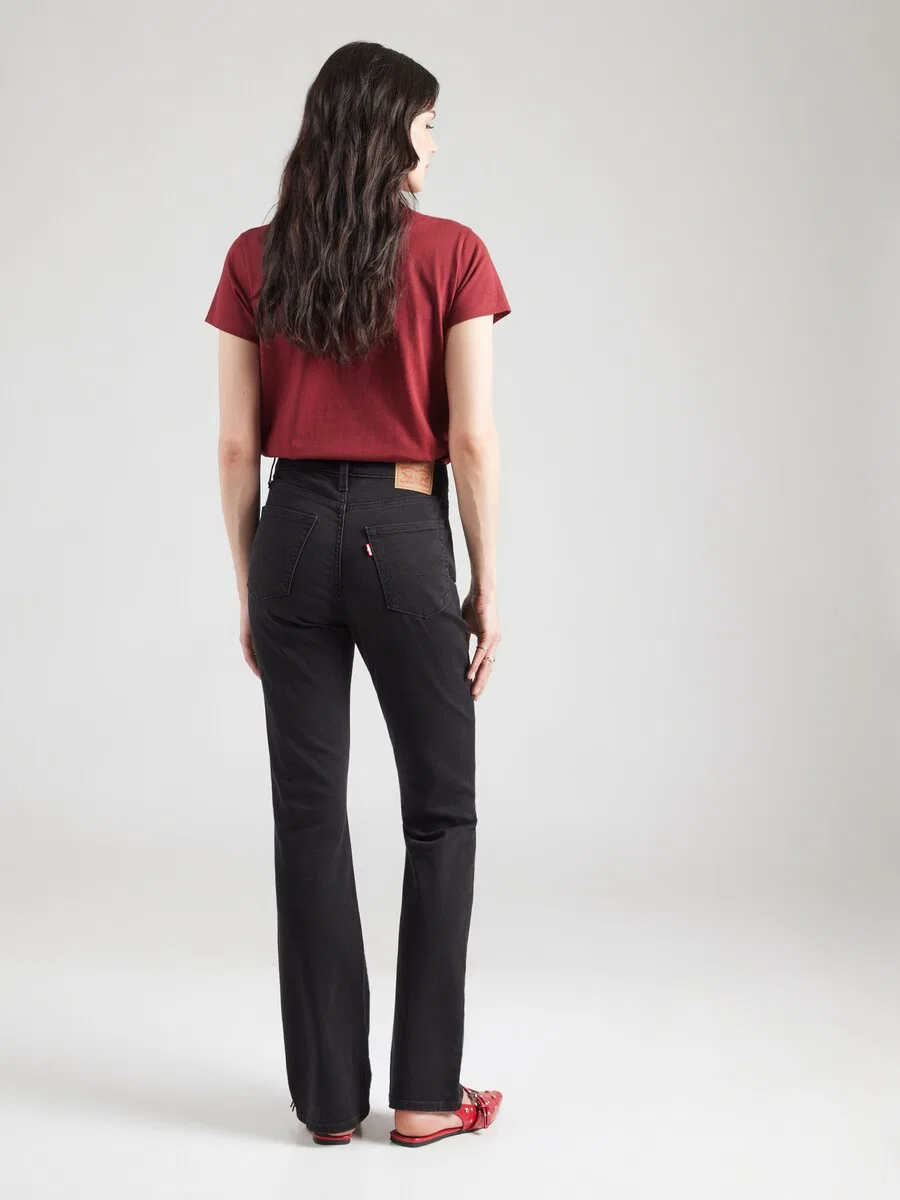 Джинсы LEVI'S Boot cut '725 High Rise Bootcut' черного цвета — фото 4
