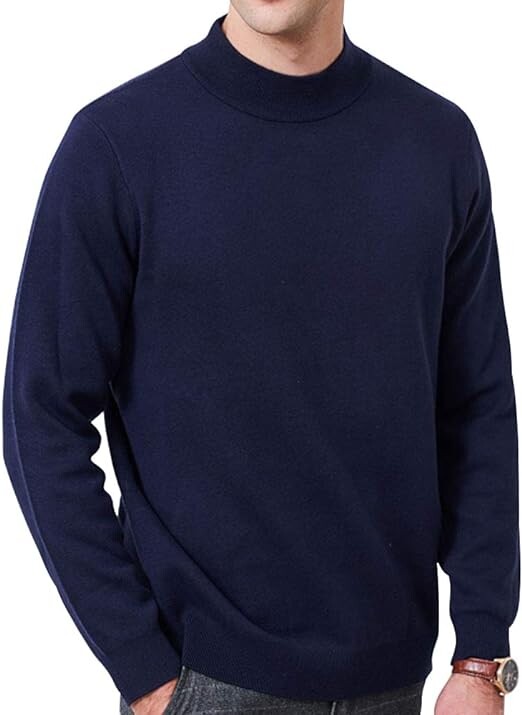 

Пуловер Stunner Men's Casual Solid Crewneck, темно-синий