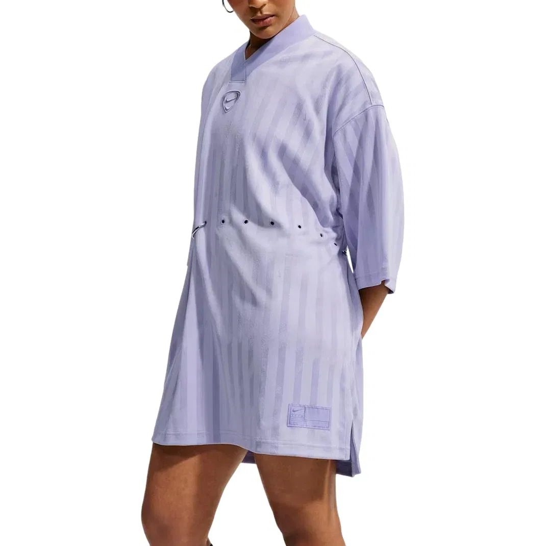 Женское платье с длинным рукавом Runway Jersey Lilac Ice Nike, фиолетовый — фото 2
