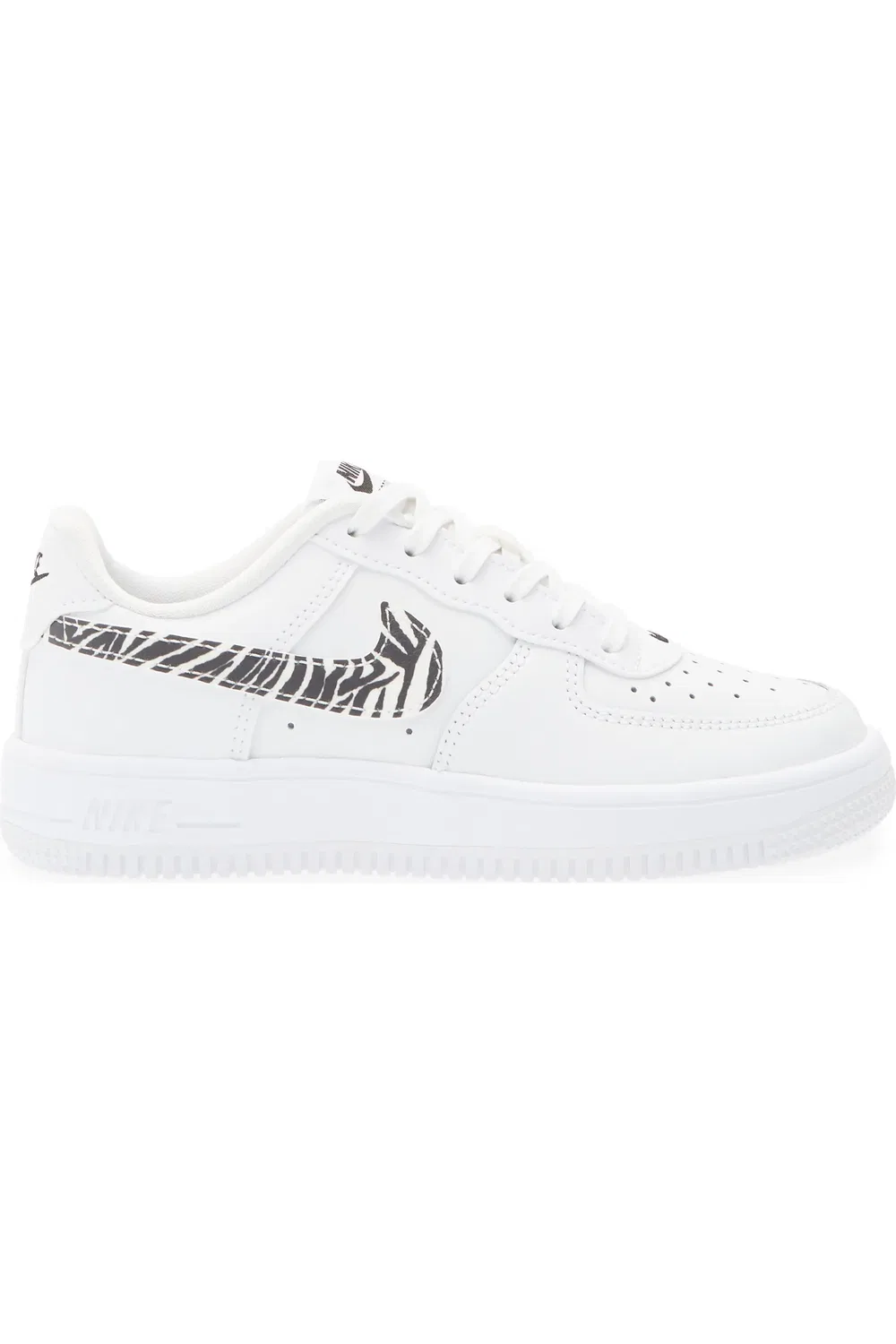 Детские кроссовки баскетбольные Air Force 1 Nike, белый/черный/белый — фото 3