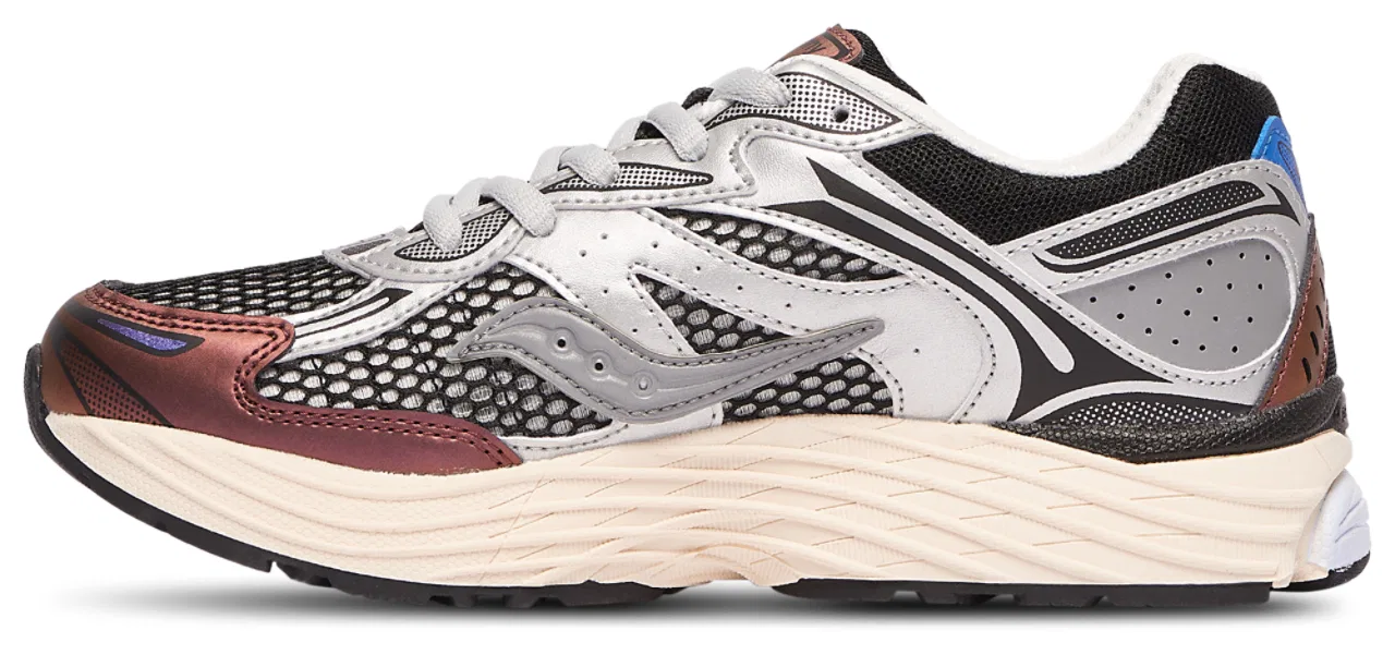 Кроссовки для мальчиков Omni 9 Saucony, цвет Black/Burgundy/Silver — фото 2
