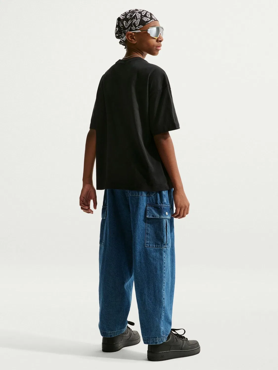 Футболка Nike Sportswear Oversized Futura Nike, черный — фото 2