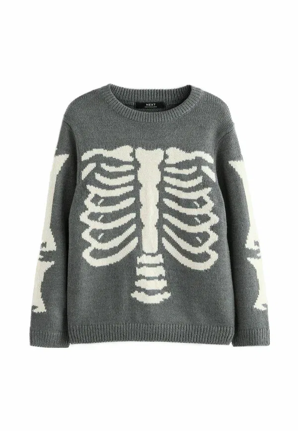 Свитер акриловый Dzemperis Next, charcoal grey skeleton, серый