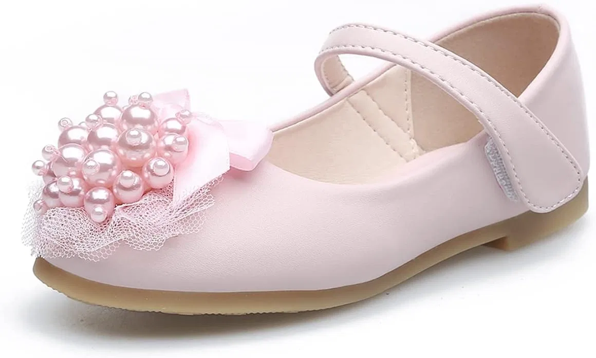 Детские туфли для девочек с блестками Mary Jane JOEupin, Pink