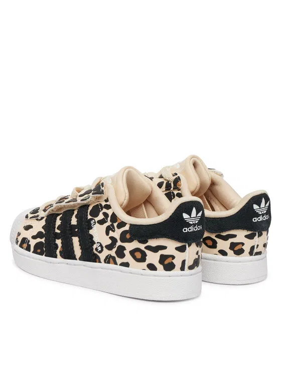 Кроссовки Superstar II Comfort Closure Elastic Lace Adidas, бежевый — фото 3