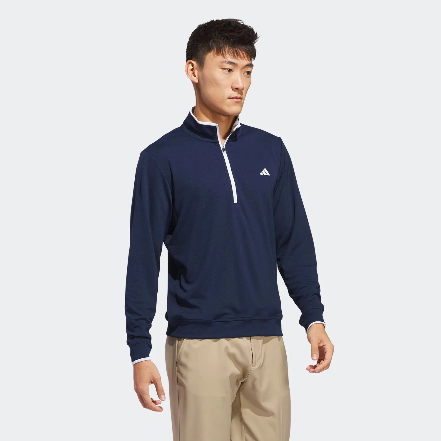 Мужской гольф-худи с застежкой-молнией Adidas Performance, Collegiate Navy — фото 3