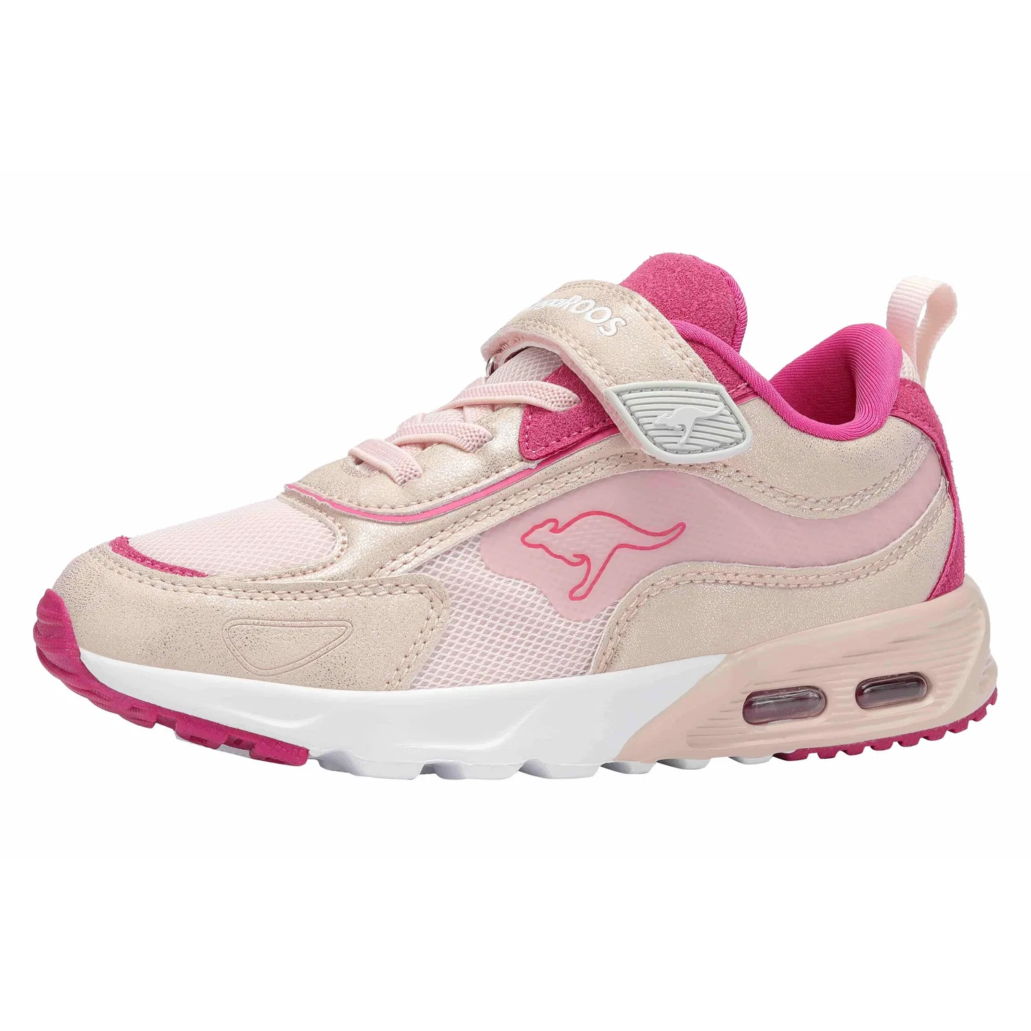 Детские кроссовки на липучке KX-LUFT EV KangaROOS, Frost Pink/Daisy Pink